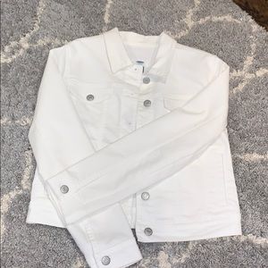 white old navy jean jacket